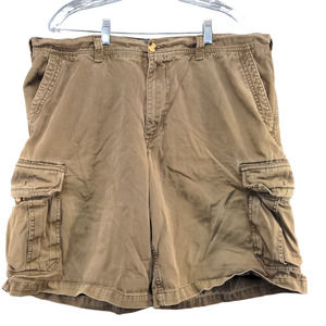 National Outfitters Men's Cargo Shorts Brown Size 38 100% Cotton Pockets